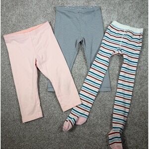 Lot of 3 Tea Collection and Hanna Andersson Leggings Girls Size 4